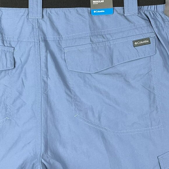 Columbia Mens Cargo Shorts Size 42-44 Blue UPF 50 Sun Protection Adjustable - Picture 8 of 11
